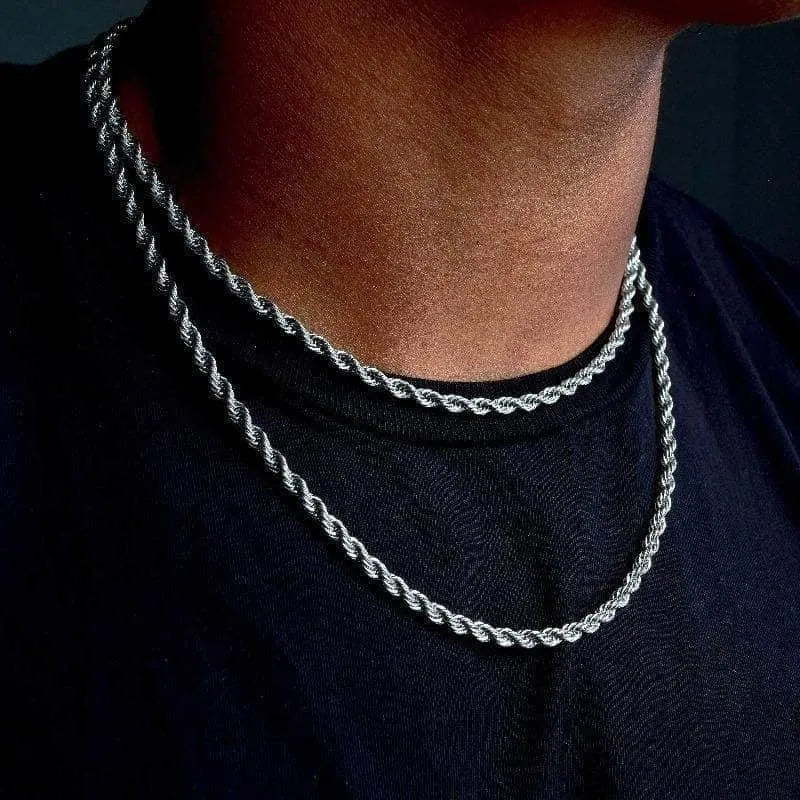 5mm Rope Chain - Silver
